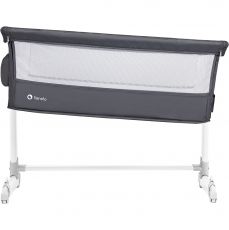 Приставне ліжечко Lionelo Theo Dark Grey